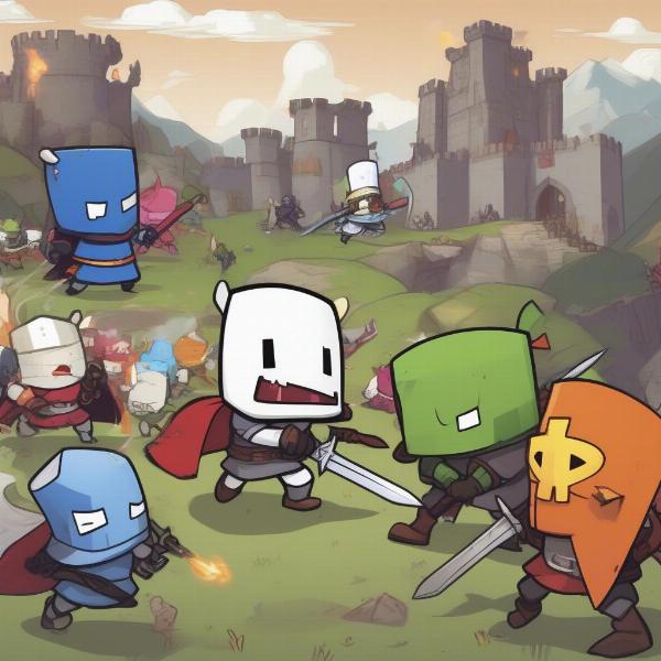 castle crashers xbox 360 cooperative gameplay