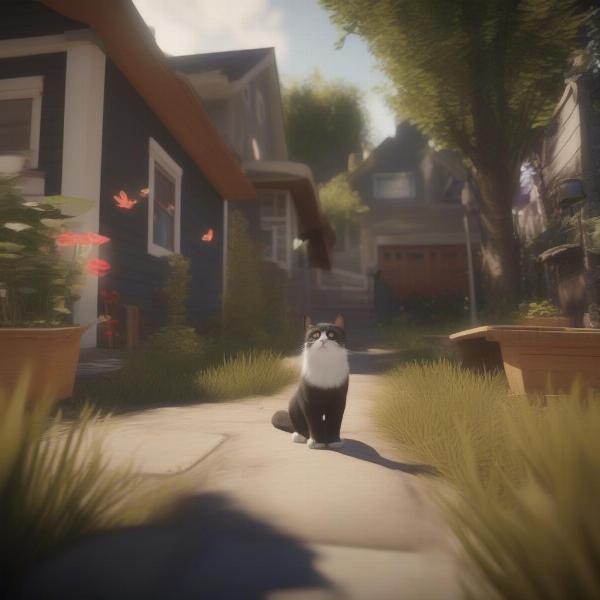 Cat simulator exploration gameplay