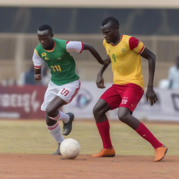 central-african-republic-football-game-action
