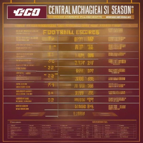 central michigan football game season standings