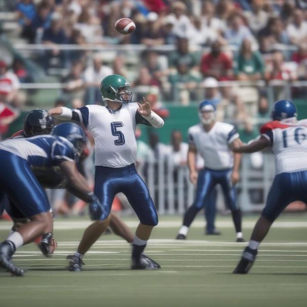 cfl top quarterback making a play