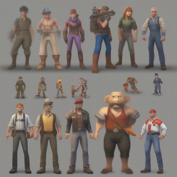 Character design evolution in video games