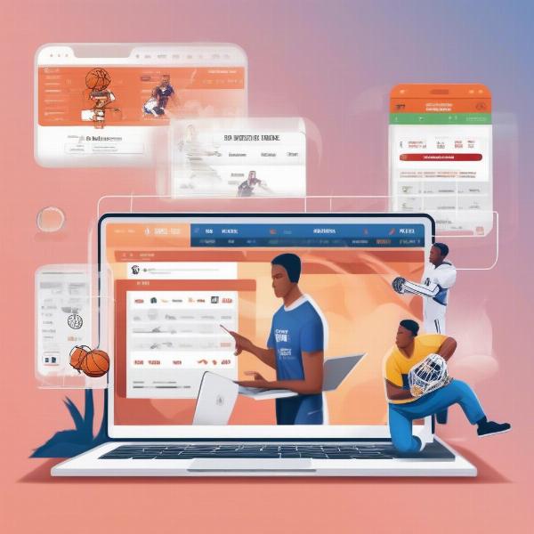 checking game listings and schedules online