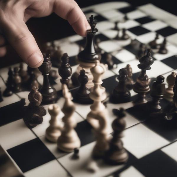 chess player resigning game