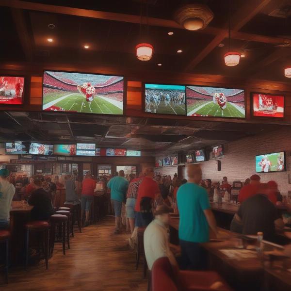 Fans Watching Chiefs Dolphins Game