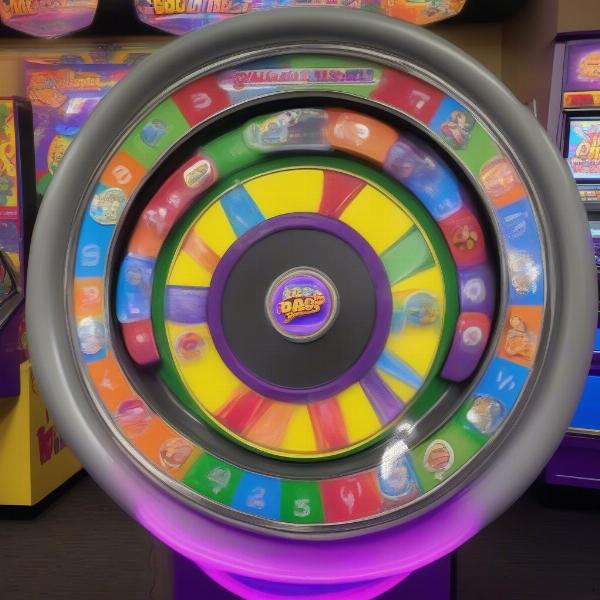 Big Bass wheel game at chuck e cheese