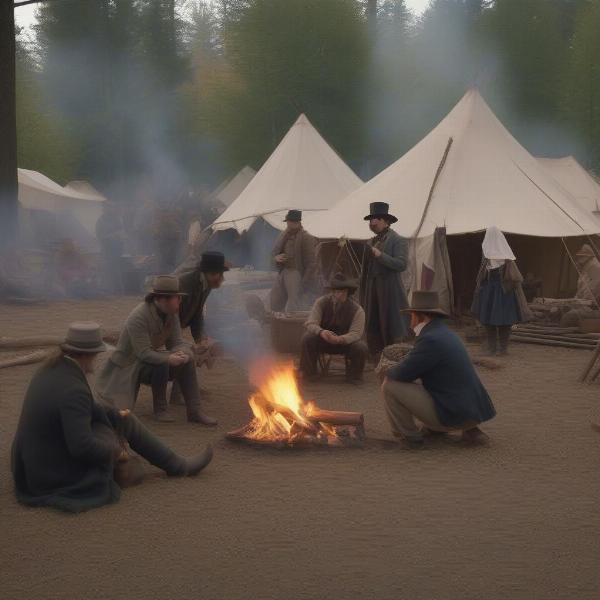 civil war camp living history reenactment oregon