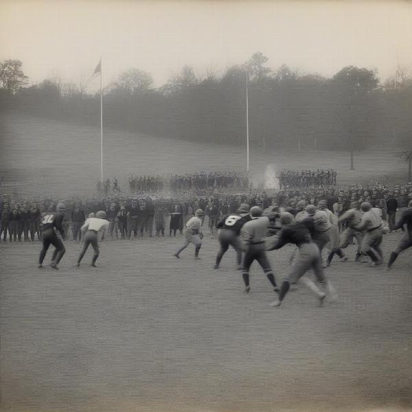 civil war football game history early days
