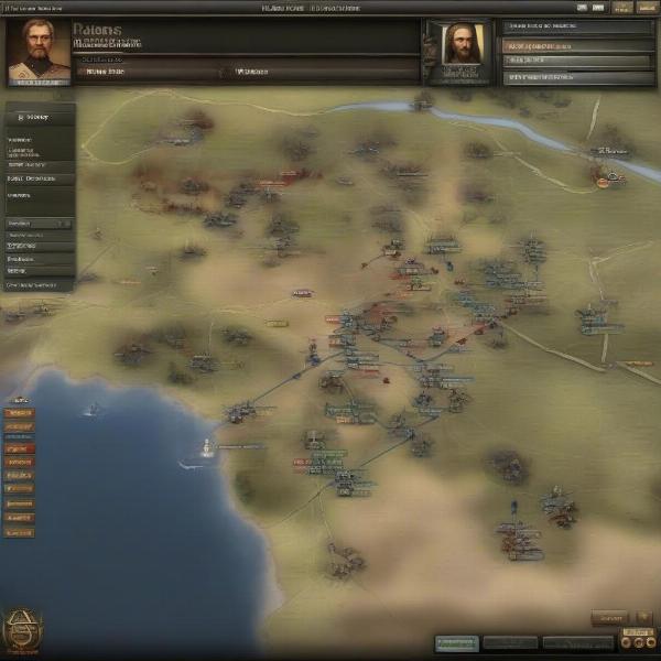 civil war strategic game interface on xbox 360