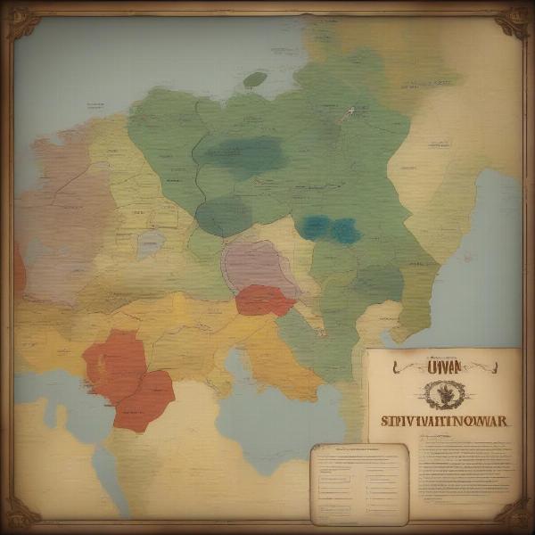 Civil war Total War game map