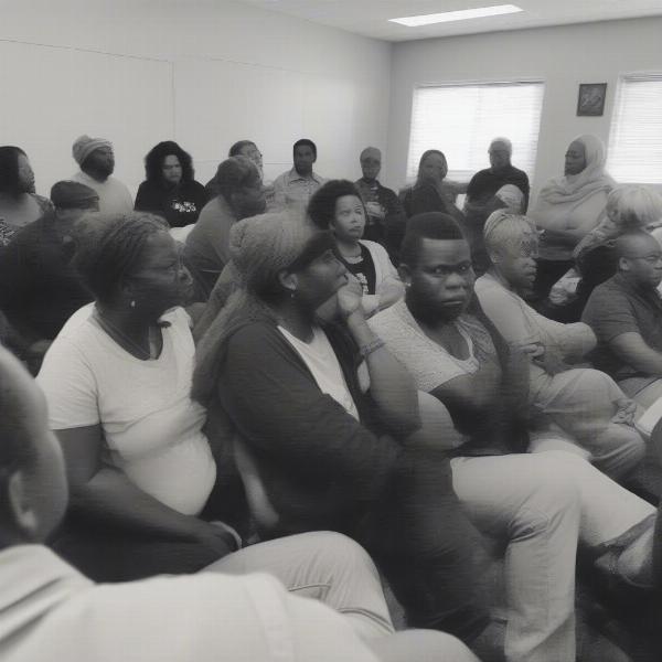 community-members-discussing-clark-high-school-incident