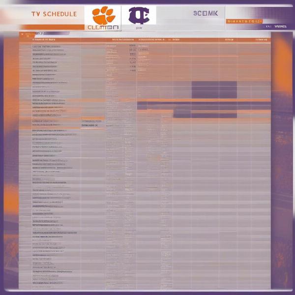 Clemson football tv schedule