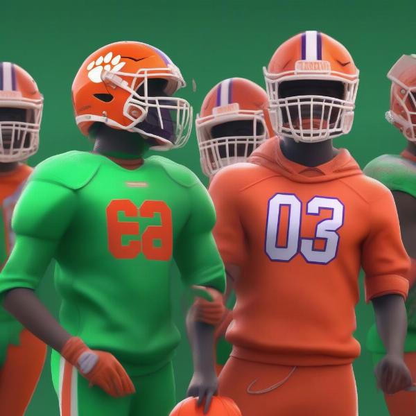 Clemson Players Squid Game Outfits
