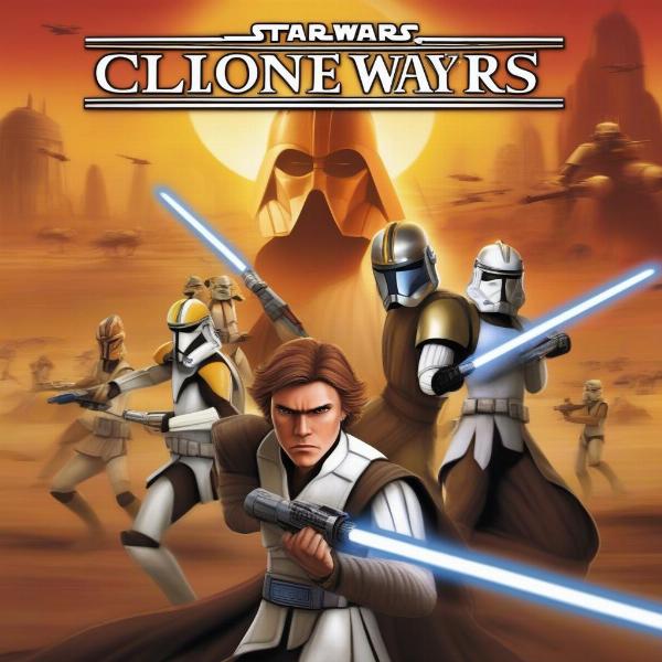 star wars the clone wars xbox game cover art