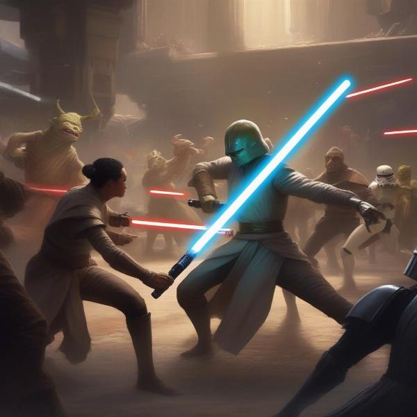 Co-op action in Star Wars games