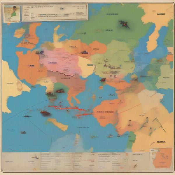 Cold War Strategy Game Map