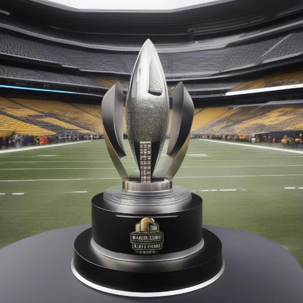 College Football Playoff Trophy Close Up