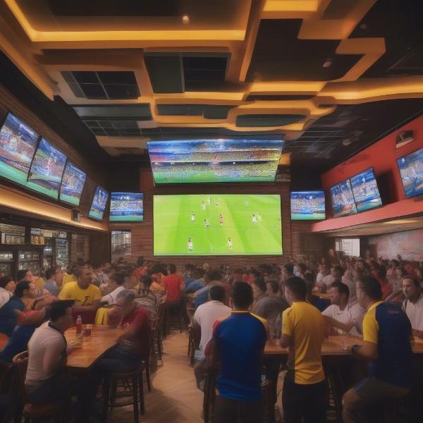 colombia soccer fans sports bar