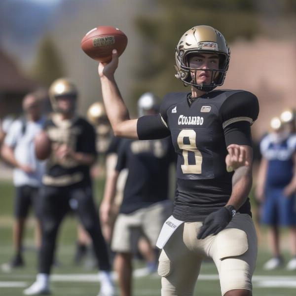Quarterback during Colorado Buffaloes Spring Game