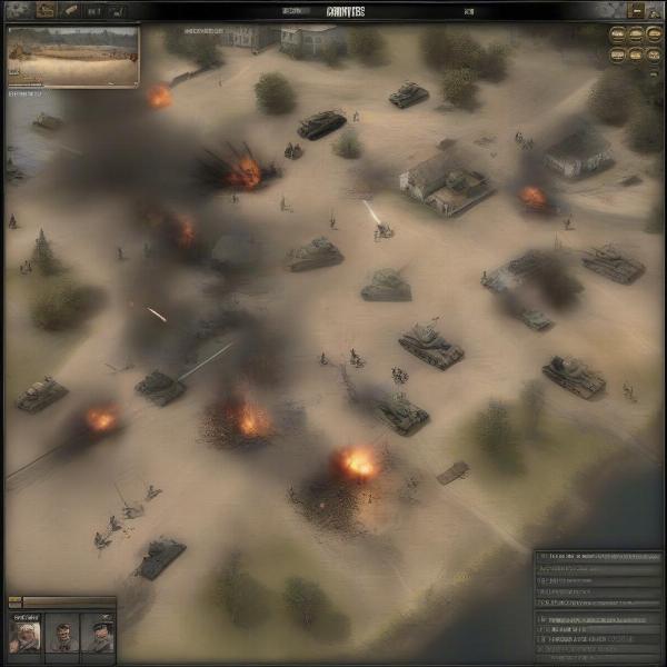 Company of Heroes Strategic Battlefield View
