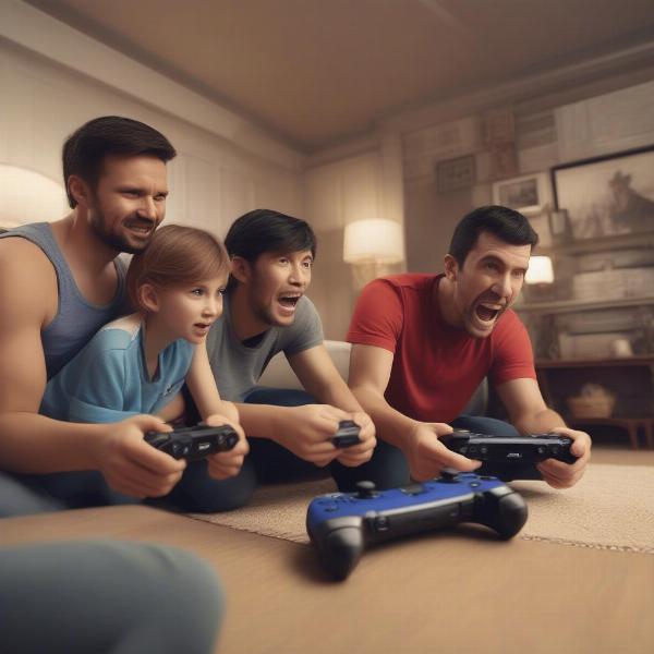 family enjoys competitive xbox games