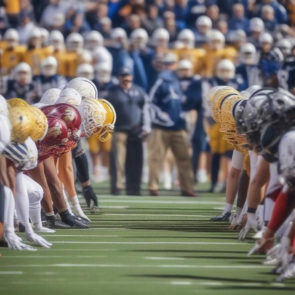conference championship football teams lineup