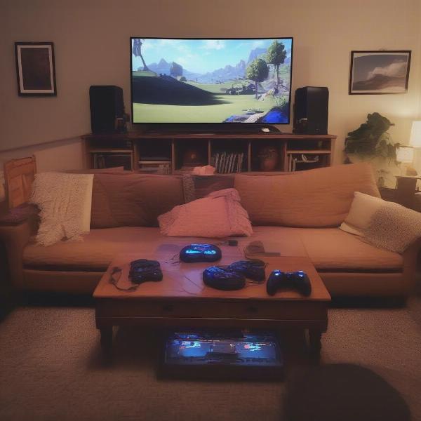 Cozy Couch Co-op Setup
