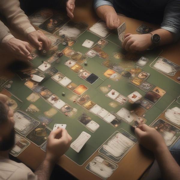 coup card game table top view