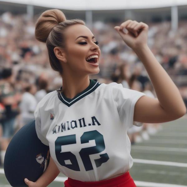 Stylish ponytails perfect for a game