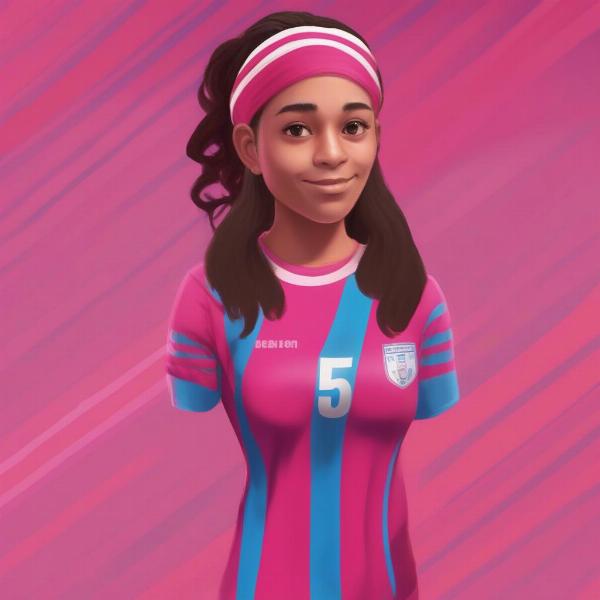 cute virtual football uniform