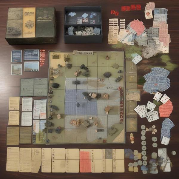 d day board game components