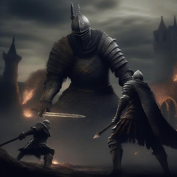 Dark Souls combat style gameplay