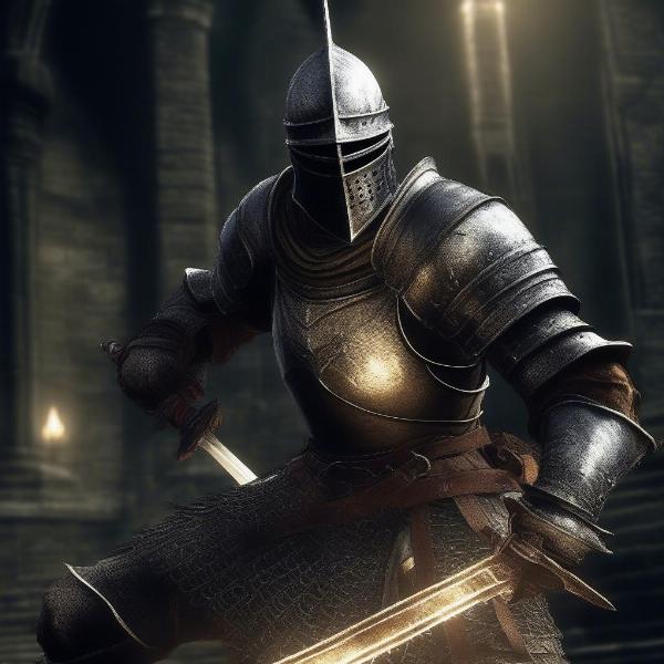 dark souls xbox 360 knight battle