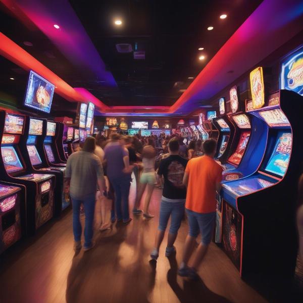 Dave and Busters Arcade Game Fun