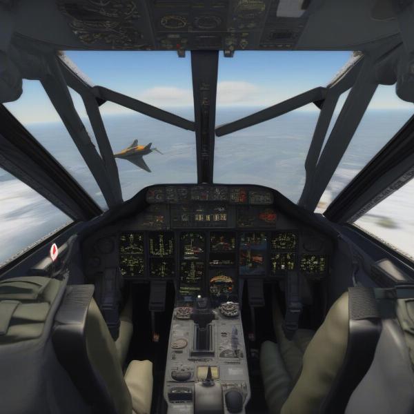 DCS World Flight Simulation Cockpit View