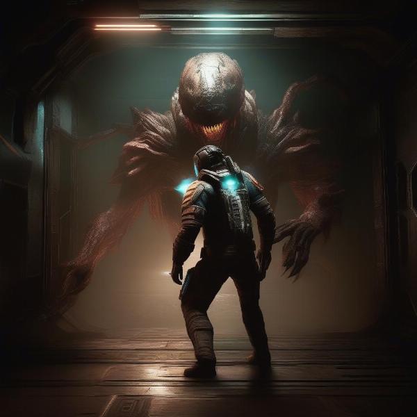 Dead Space Remake intense necromorph encounter