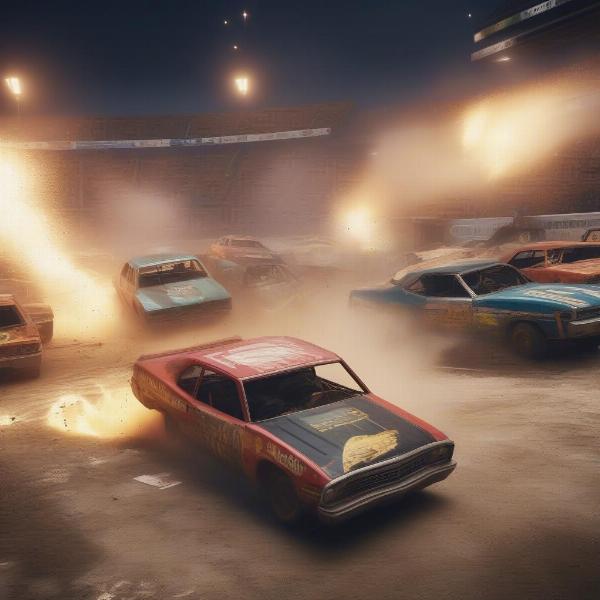 demolition derby arena gameplay