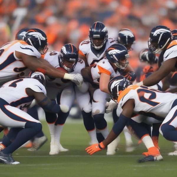 denver broncos football defensive play