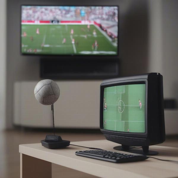 digital antenna watching live football game