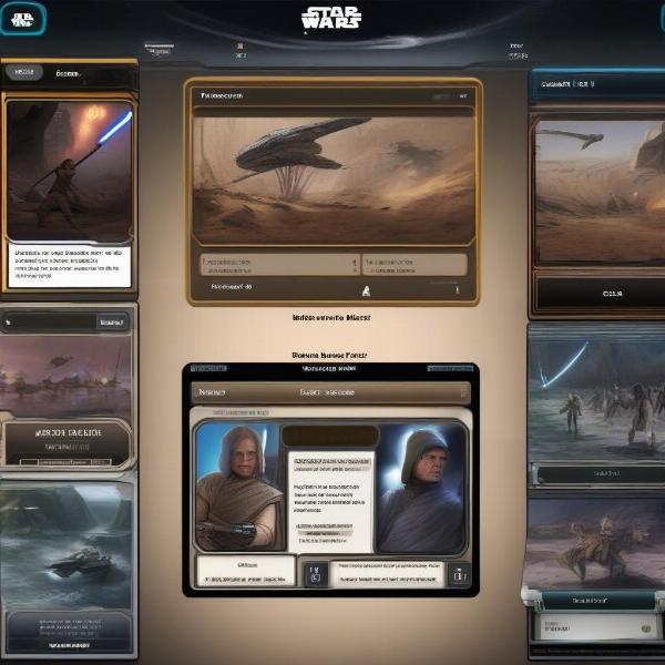 digital star wars trading game