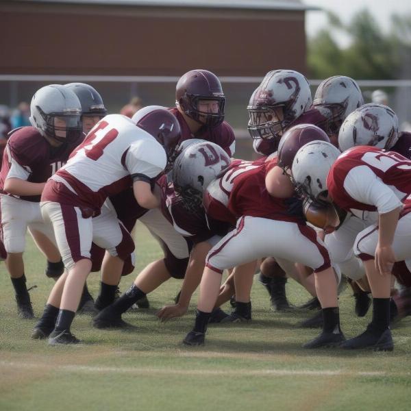 dobyns bennett football defense on the field