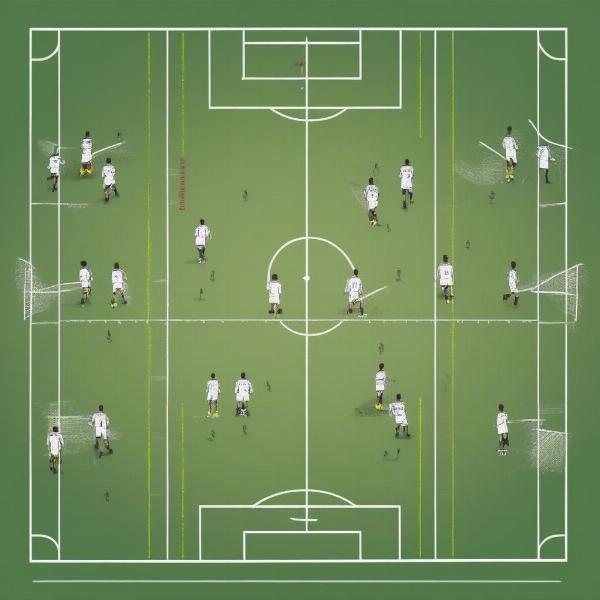 Don Bosco soccer team in different tactical formations on the field during a match