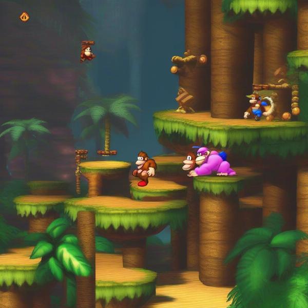 dixie kong kiddy kong double trouble gameplay