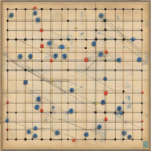 Dots and boxes gameplay illustration