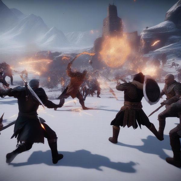 dragon age inquisition battle action