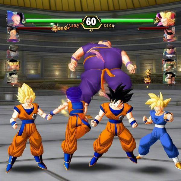 Dragon Ball Budokai Tenkaichi 3 gameplay action large roster
