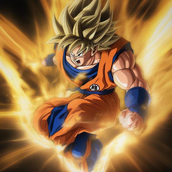 goku-super-saiyan-transforming-combat-in-dragon-ball-game