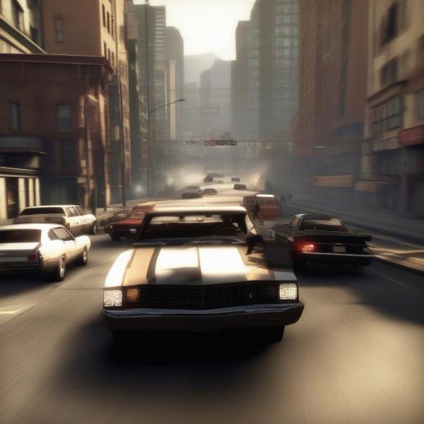 Driver San Francisco car chase gameplay on Xbox 360