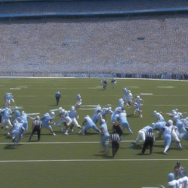 Duke UNC rivalry football game