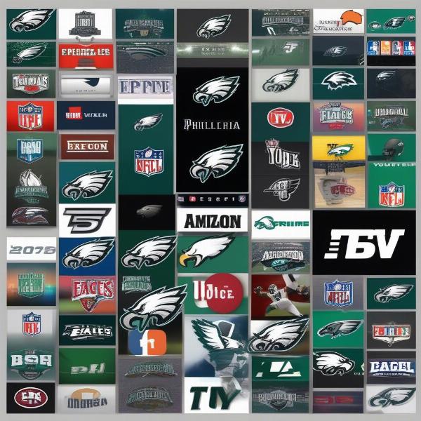 multiple streaming services showing football